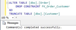 Truncating a table referenced by a FOREIGN KEY constraint  SqlHints.com