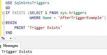 Check IF Trigger Exists Example 1