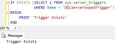 Check IF Trigger Exists Example 4